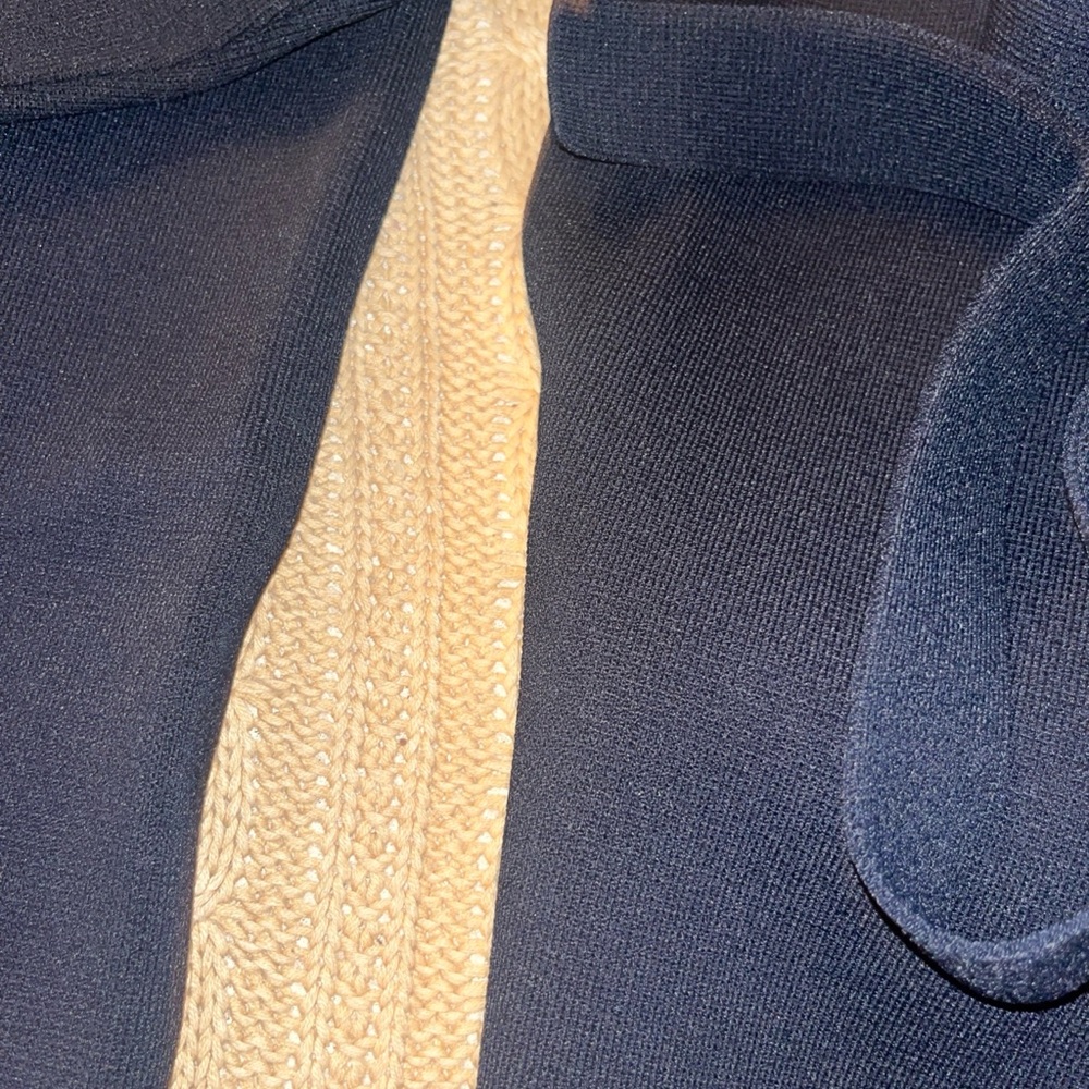 Scanlan Theodore Navy Midi Skirt Set jacket belt - Picture 7 of 9